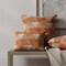 Coral Abstract Geometric Woven Pattern Upholstery Fabric by The Yard - SKU: Xavier Coral